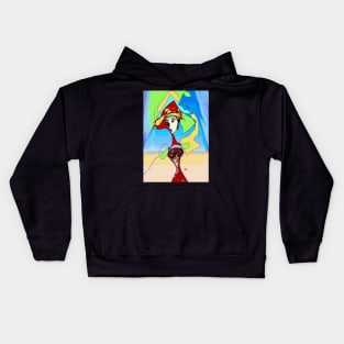 India Ink Sketch Kids Hoodie